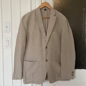 Muji Beige Linen Blazer